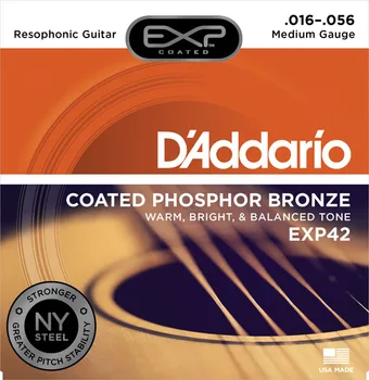 D'addario EXP Padengtas Fosforinės Bronzos Turas Žaizdos Akustinės Gitaros Stygos, EXP15 EXP16 EXP17 EXP26