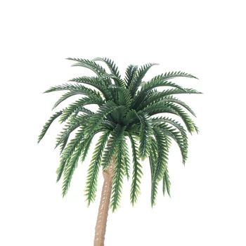 15vnt Miniatiūriniai Peizažai Išdėstymo Modelis Plastiko, Medžio Palmių Traukinio Kokoso Atogrąžų Sode Apdaila