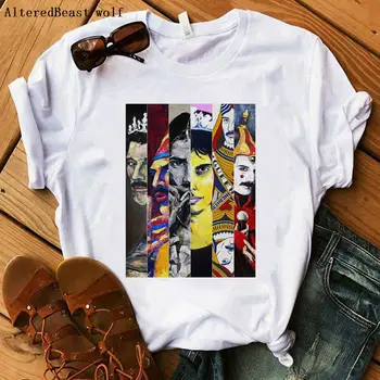 Freddie Mercury marškinėlius rock band spausdinti Karalienė marškinėliai Moterims, hip-hop atsitiktinis harajuku moterų Topai marškinėliai streetwear 