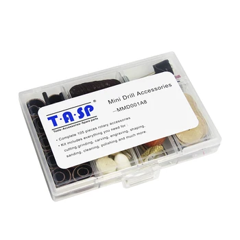 TASP 105pcs Dremel Rotacinis Įrankis, Aksesuarų Mini Gręžimo Šlifavimo Diskas Bitų Rinkinys, skirtas Šlifavimo Šlifavimas Poliravimas Gręžimas, Pjovimas