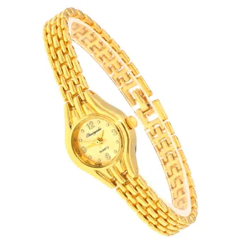Naujas Aukso Moterų Apyrankės Žiūrėti Mujer Aukso Relojes Mažas Ratukas Kvarco Žiūrėti Populiarių Laikrodį Valandą moterų elegantiškas ponios laikrodžiai