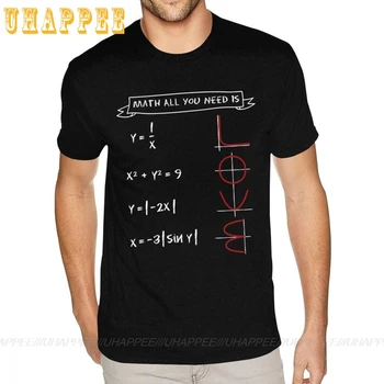 Matematika yra Viskas, ko Reikia-Tai Meilė, Custom Tee Marškinėliai 3XL Vyrai Vyrai, T Marškiniai