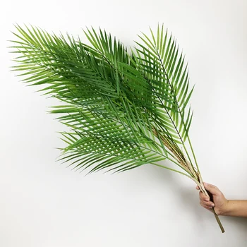 96cm 13 Lapai Dideli Dirbtinių Palmių Tropinių Augalų Lapai Netikrą Monstera Plastikinį Dirbtiniais Krūmai Namų Miegamojo Puošmena