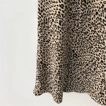 Vasaros Leopardas Spausdinti Sijonai Moterims Aukšto Juosmens Seksualus Ilgi Sijonai, 2019 Naujas Harajuku Streetwear Plonas Skyriuje-line Sijonas faldas jupe