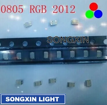 4000pcs SMD 0805 (2012) RGB smd led 0805 led diodų 2.0*1,2 mm, RED&Green&Blue chip led R2