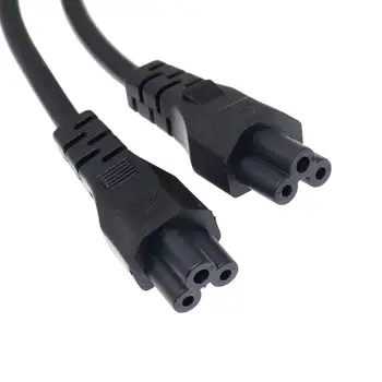 Maitinimo Y Tipo Skirstytuvo Adapterio Kabelį Vieną IEC 320 C14 Vyrų Dual C5 Moterų Trumpą Laidą priimančiosios Kompiuterio ekrano 0.32 M