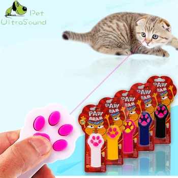 ULTRAGARSO PET Nešiojamų Kūrybos Juokingas Naminių Kačių Žaislai, Lazerinė Rodyklė Šviesos Rašiklis Su Ryškus Animacijos Pelės Šešėlis Katėms Mokymo