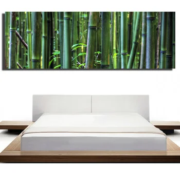 Drobė Paveikslų HD Spausdinti Žalia Bambuko Miškų Gražus Gamtos Peizažas, Sienų Tapyba Už Lovą Kambaryje Sienos Plakatus fonai