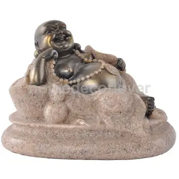 MagiDeal Hue Smiltainio Maitrėjos Budos Statula, Skulptūra Ranka Raižyti Statulėlės #3