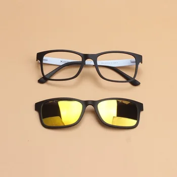 Plotis-135 apsauginiai Akiniai ir akiniai nuo saulės trumparegystė optinis recepto Magnetas Įrašą akinių rėmeliai vyrų recepto akiniai nuo saulės, aksesuarai