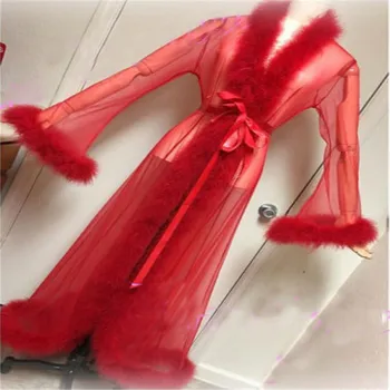 2019 Naujas Moterų Nėriniai Suknelė, Ilgas Chalatas, Vonios Babydoll Suknelė naktiniai drabužiai Nėrinių Sleepwear Kalėdų Sexy Lady Naktį Kostiumas