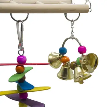 Žiurkėno papūga žaislų stovas žaidimas stovas horizontali kopėčios, kopėčios kabantis tiltas žaislas derinys paukščių žaislas