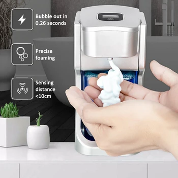 Touchless Vonios kambarys Balionėlis Smart Jutiklis Siurblys Muilo Dozatorius Virtuvės Laisvą Ranką Automatinis Muilo Dozatorius 450ML