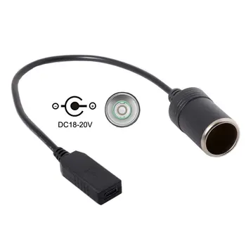 CYDZ USB-C USB 3.1 C Tipo Cigarečių Degiklio Kištuką Talpykla Įkroviklio Kabelį 20V 100W Auto Interjero Priedai