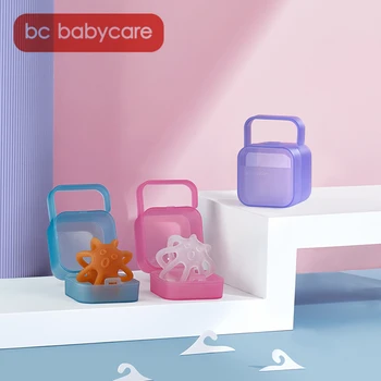 BC Babycare Kūdikių Teethers Žindukas Dėžutė Kietas Dulkėms Nešiojamų Soother Spenelių Žindukas Turėtojas Atveju Kūdikiui Kelionės Saugojimo Dėžutė