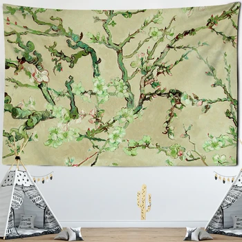 Augalų ir gėlių siuvinėjimas retro aliejaus tapybai sienos kabo laukinių gėlių, augalų spausdinimo iliuzija kambarį apdaila