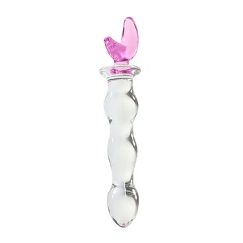 Dirbtinis suaugusiųjų žaislai Didelių Kristalų Analinis Granulės Butt Plug Milžinišką Pyrex Stiklo Dildo Sekso Žaislai Moterims Masturbacija