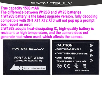 2x NP W126 NP-W126S Baterijų &LCD Kroviklis Fuji Fujifilm X-Pro1 2,X-T1 2 3 10 20 100, HS30 33 35 50EXR,XE1 2 S 3,XA5 3,X100F