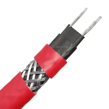 5m stiprinti 220V Liepsną šildymo kabelių kaip 14mm Savarankiškai regulat temperatūros Vandens vamzdynų apsauga Stogo apsaugos nuo apledėjimo šildymo kabelis