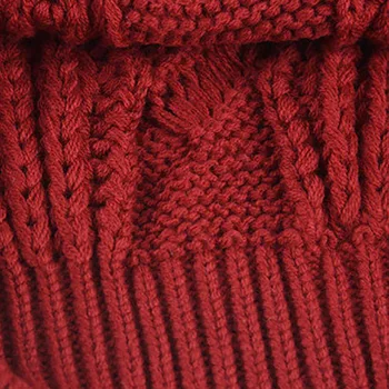 Rudenį, Žiemą Moterys Atsitiktinis O-Kaklo Pasukti Minkšta Megztiniai Ir Puloveriai Žibintų Rankovės Trumpas Megztinis Prarasti Traukti Femme