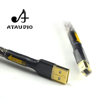 ATAUDIO Hifi USB Kabelis Aukštos Kokybės, A Tipo B Tipo Hifi Duomenų Kabelis VPK