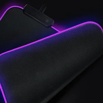 XGZ Didelis LED RGB Šviesos Vandeniui Gaming Mouse Pad USB Laidinio Žaidėjus Kilimėlis XXL Pelės Kilimėlis 7 Akinti Spalvų PC Kompiuteris