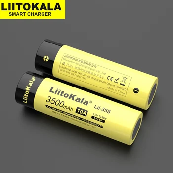 LiitoKala 18650 Baterija Lii-35S Lii-31S 3.7 V, Li-ion 3500mAh 3100mA Galios baterija didelės drenažo įrenginius.