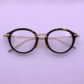 Aukštos kokybės Turas Acetatas Lydinio Šventykla Akinių rėmeliai Vyrų ir Moterų TBX011 akiniai trumparegystė skaitymo akiniai Oculos