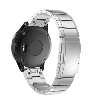 26 22 20MM Watchband Dirželis Garmin Fenix 5X 5 5S 3 3HR D2 S60 GPS Žiūrėti Greito Atleidimo Nerūdijančio plieno juostelės Riešo Juostos Dirželis