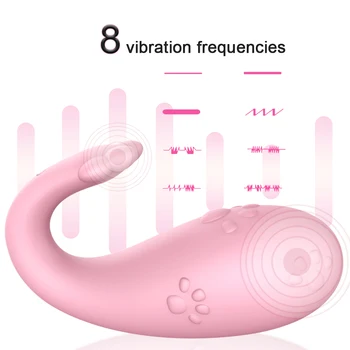 8 Dažnių Vibratorius G-spot Klitorio Masažas Silikono Belaidžio APP Nuotolinio Valdymo Bluetooth Prijungti Monstras Suaugusiųjų Sekso Žaislai Moterims