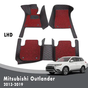 Automobilio Grindų Kilimėliai Mitsubishi Outlander 5 Sėdimos Vietos 2018 M. 2019 M. 2016 M. 2017 M. 2013 Prabanga Dvigubo Sluoksnio Vielos Kilpa Kilimai Užsakymą
