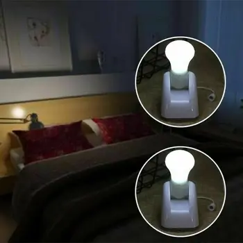 LED Traukti Eilutę Laido Naktį Lemputės Sienos Klijuoti Iki Baltos Nešiojamas, Patogus Miegamasis Vonios Spintelė Spinta Lempos Baterija