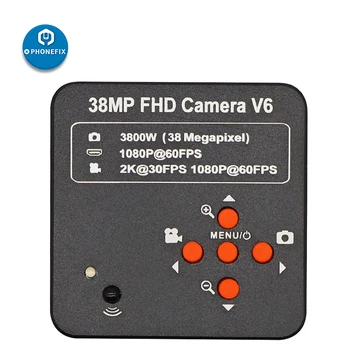 Full HD 38MP HDMI Skaitmeninio Mikroskopo Vaizdo Kamera, HDMI, USB vienu metu Produkcija didinamasis stiklas TF Saugojimo Chip PCB Litavimas, Remontas