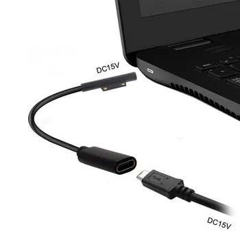 20cm USB Tipas-C Maitinimo Kabelis 15V 3A 
