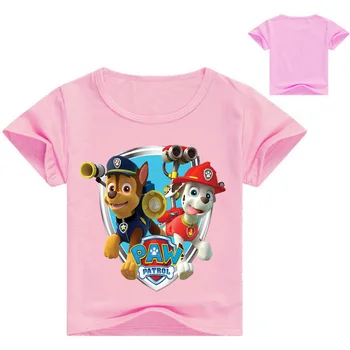 Paw patrulių Mergaičių Berniukų Kūdikių Drabužiai nauji vaikiški dėvėti mielas animacinių filmų print T-shirt