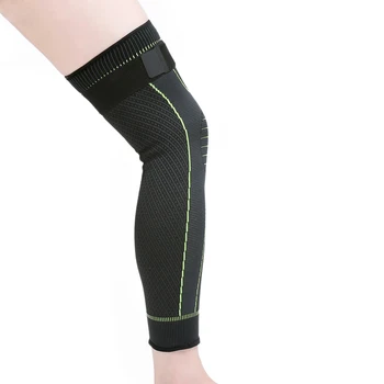 Naujas stilius paprastas elastingumą sporto saugos serijos žalia juostele legwarmer kojos apsaugoti kelio rankovės ST2566