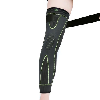 Naujas stilius paprastas elastingumą sporto saugos serijos žalia juostele legwarmer kojos apsaugoti kelio rankovės ST2566