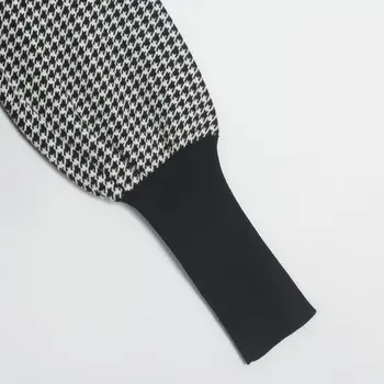 Wixra Puloveriai Megztiniai Stilingas Pledas Spausdinti Ilgomis Rankovėmis Viršūnes Moterų Megzti Slim Pagrindinio Atsitiktinis Džemperiai 2020 M. Rudenį, Žiemą
