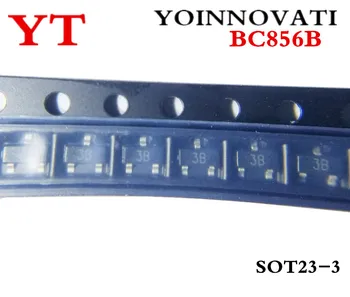 1000pcs/daug BC856B BC856 0.1 A 65V SOT-23 PNP tranzistorius geriausios kokybės.