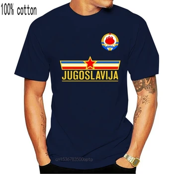 2020 Naujas Mados Vyrai Laisvalaikio Prekės Rūbai Aukštos Kokybės Vyriškų Marškinėlių, Jugoslavijos Komanda Tee - Royal Cosplay T-Shirts