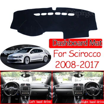Volkswagen VW Scirocco 2008~2017 neslystantis prietaisų Skydelio Kilimėlis Padengti Trinkelėmis skėtį nuo saulės Dashmat Automobilių Kilimų Priedai 2009 m. 2010 m. m.