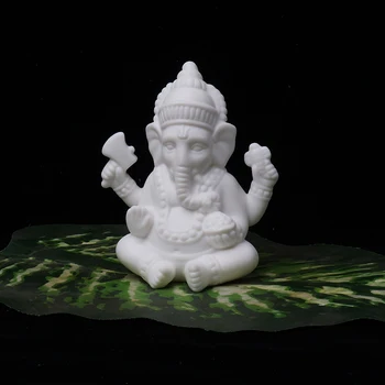 Ganeša serijos Namų dekoro Budos statula Figūrėlės Keramikos Apdaila Raudonos smėlio Baltas Dramblys porceliano Buda
