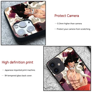 Anime one piece Atveju Iphone 12 pro max Stiklo Hard cover for Iphone12 11 pro max xr xs max 6 6s 7 8 plus se 2020 