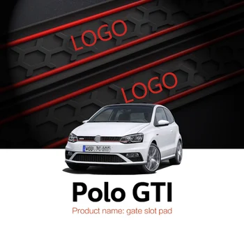 Smabee Automobilių Vartų angą padas Volkswagen Polo GTI Ne slydimo kilimėliai 9pcs RAUDONA MĖLYNA BALTA