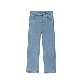 IEFB /vyriški drabužiai pavasario blue jeans vyro madinga tiesiai prarasti korėjos stiliaus madinga visas rungtynes, atsitiktinis ilgai džinsinio audinio kelnės 9Y4079