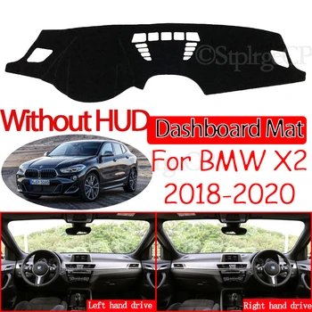 BMW X2 F39 2018 2019 2020 neslystantis prietaisų Skydelio Kilimėlis Padengti Trinkelėmis skėtį nuo saulės Dashmat Apsaugoti Kilimą, Anti-UV Brūkšnys Automobilių Reikmenys Kilimas