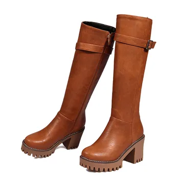 ASUMER didelis dydis 34-43 rudens-žiemos batai moterims, suapvalinti tne zip platformos, aukštakulniai bateliai skersai kelio auliniai batai moterims 2020 naujas