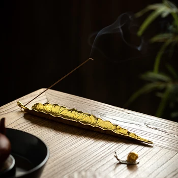 Smilkalų Degiklis Censer Smilkalų Laikiklis Antikvariniai Trikojo Vario Stick Bodhi Lapų Smilkalų Lazdelės Degiklis Zen Censer Namų Puošybai Naujas