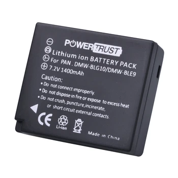 PowerTrust NT-BLG10 1400mAh NT BLG10 NT-BLE9 Baterija + LED Kroviklis Panasonic Lumix DC-ZS80, DC-GX9, DMC-GX80, DMC-GX85