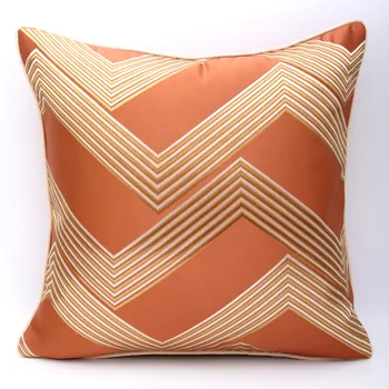 5 spalvų dryžuotas siuvinėto satino pagalvėlė padengti 58*58 aukštos kokybės decoraive pagalvę padengti viešbutis office home sofa-lova, kėdės užvalkalas